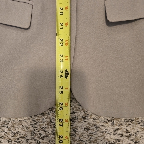 APT 9 One Button Lined Lucca Career Blazer Tan With Faux Pockets Size 2 - Picture 11 of 14